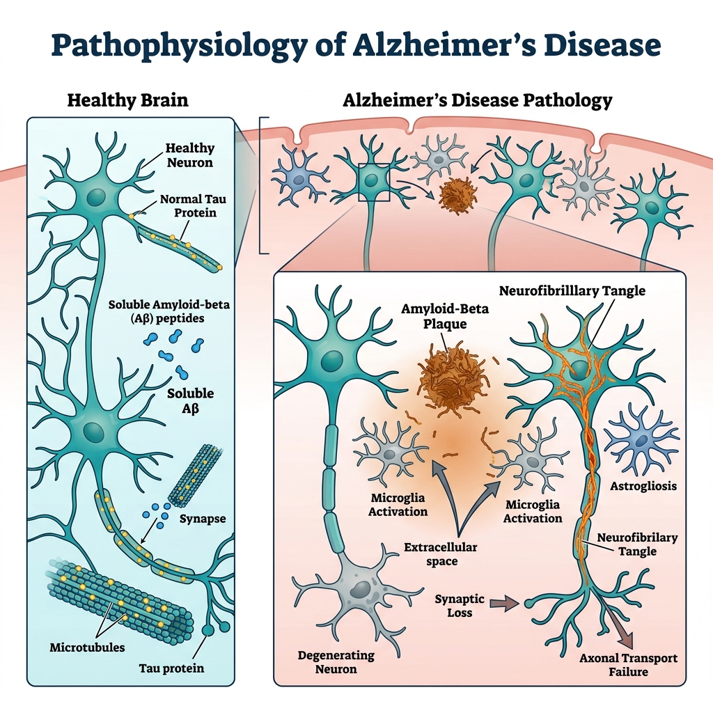 Pathophysiology of Alzheimer's Disease