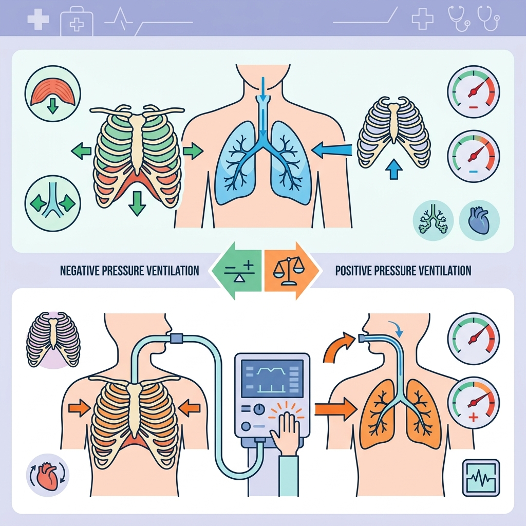 Negative vs Positive Pressure Ventilation Comparison